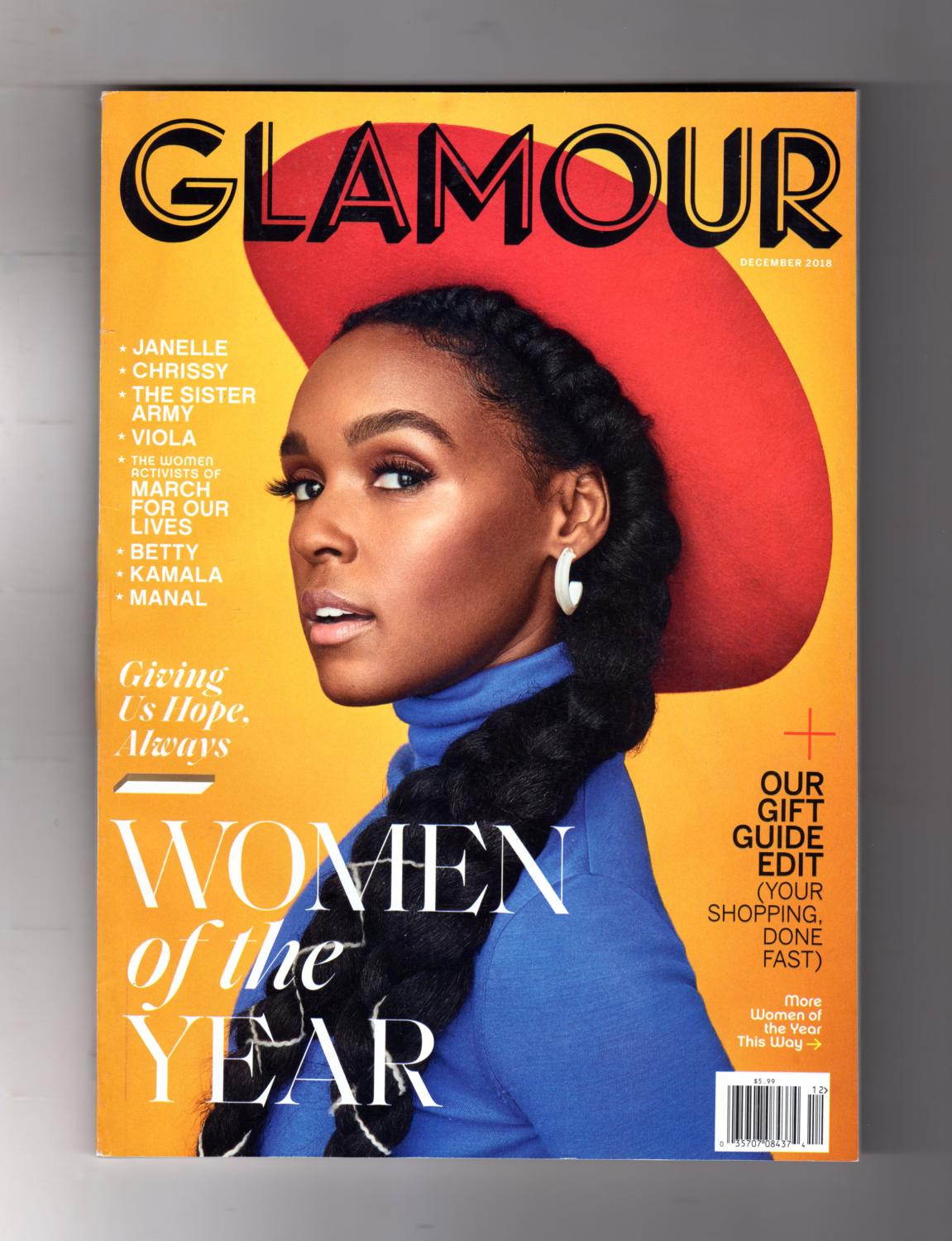 Glamour Magazine - December, 2018. Janelle Monae Cover. Women of the Year  Issue by Samantha Barry (Editor-in-Chief): Near Fine Soft cover (2018) 1st  Edition | Singularity Rare & Fine