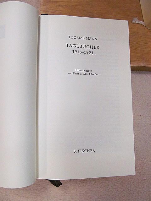 Tagebücher 1918-1921 Thomas Mann, Tagebücher in zehn Bänden 