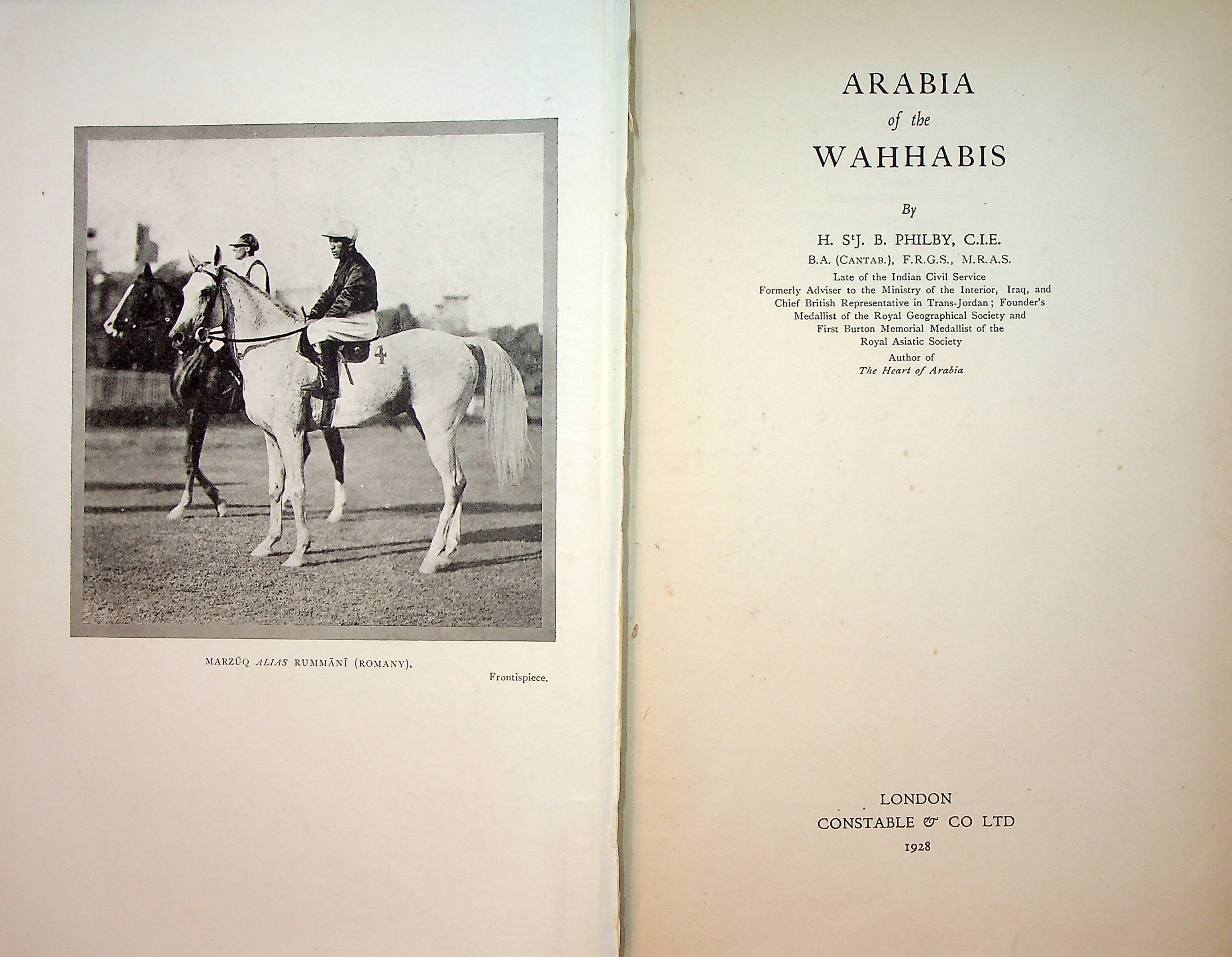 Arabia of The Wahhabis. - Philby, H. St. J. B.