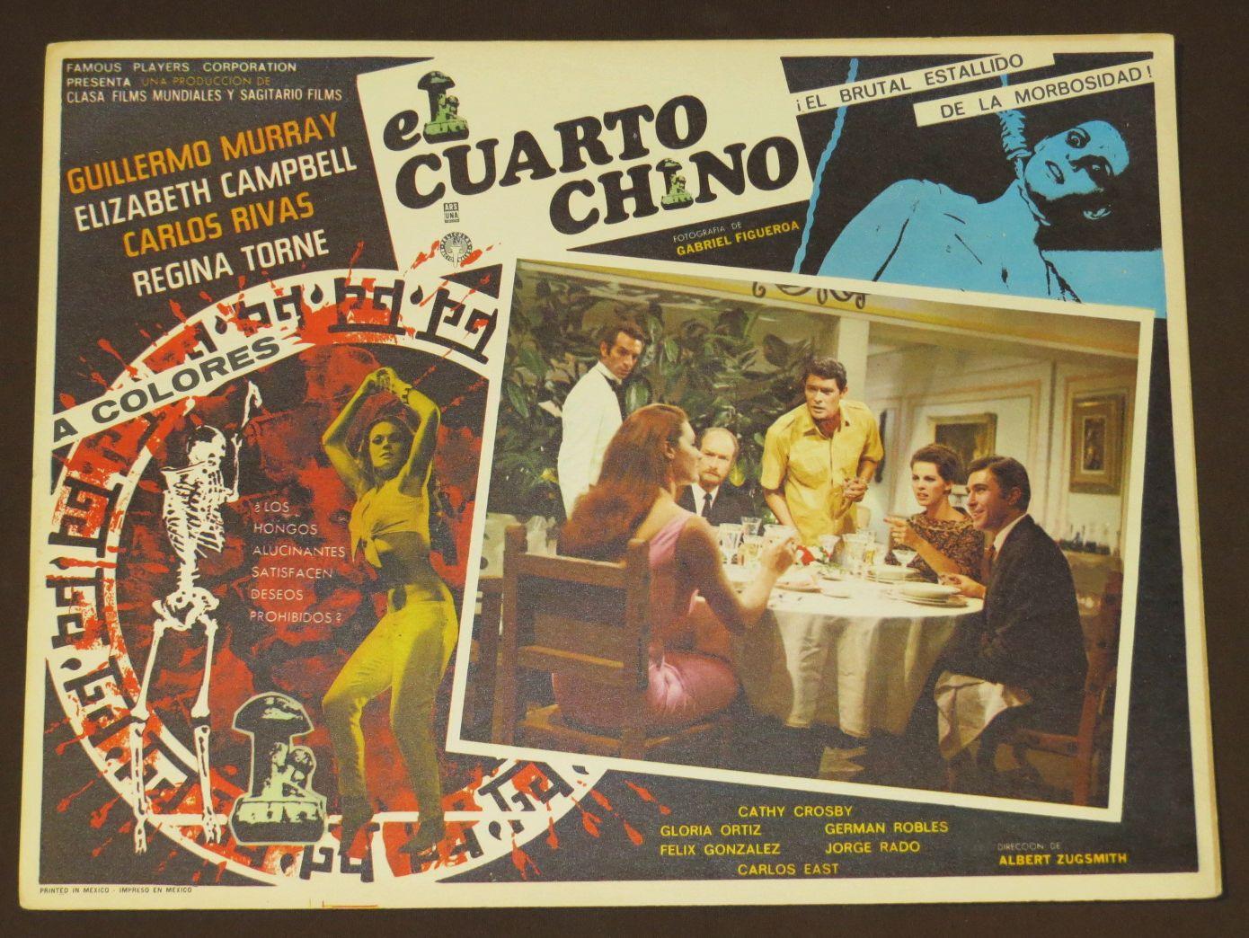 Cartel De Cine El Cuarto Chino Muy Bien Sin Encuadernar 1968 Primera Edicion Libreria Urbe