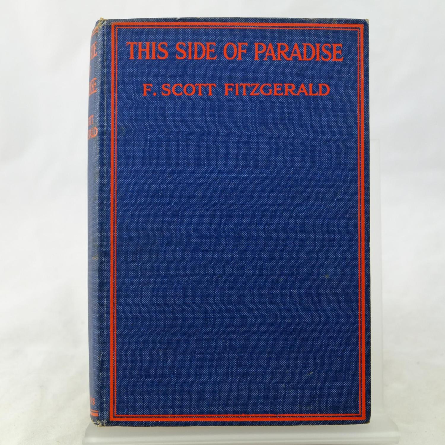 This Side Of Paradise By F Scott Fitzgerald Very Good Hardcover 1921 1st Edition Rare And Antique Books Pbfa This Side Of Paradise By F Scott Fitzgerald Very Good Hardcover 1921 1st Edition Rare And Antique Books Pbfa