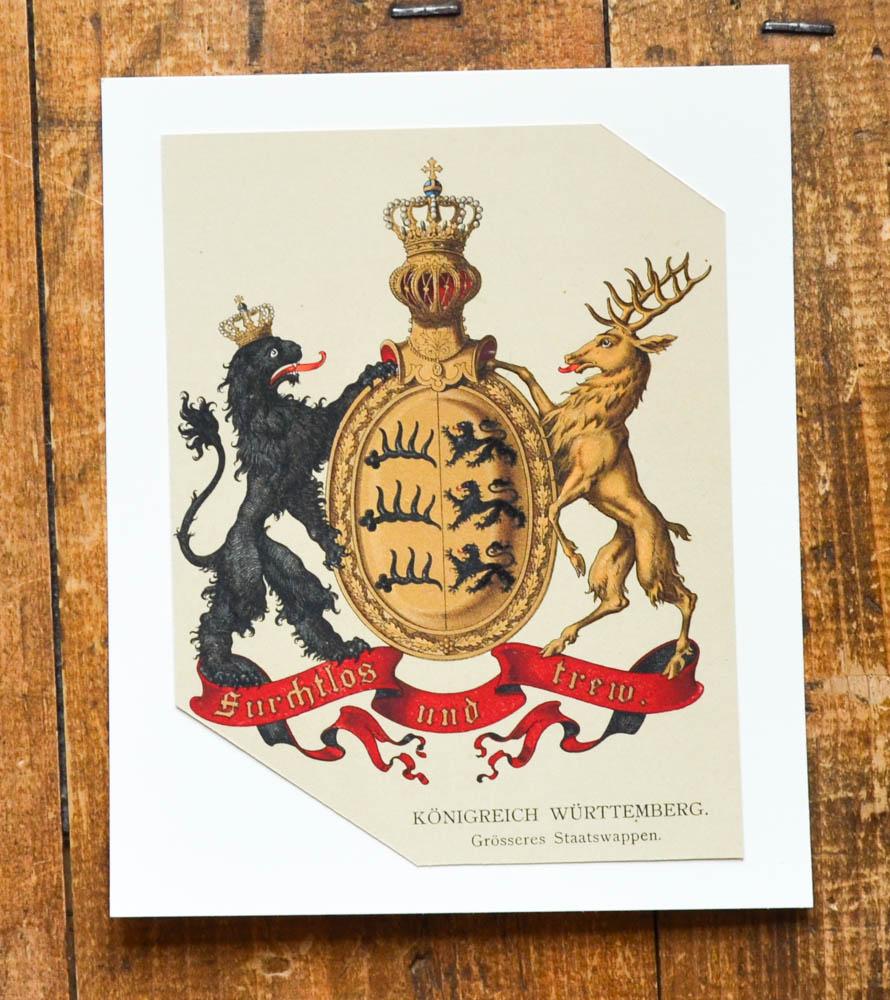 Zierrat Wappen Königreich Württemberg 