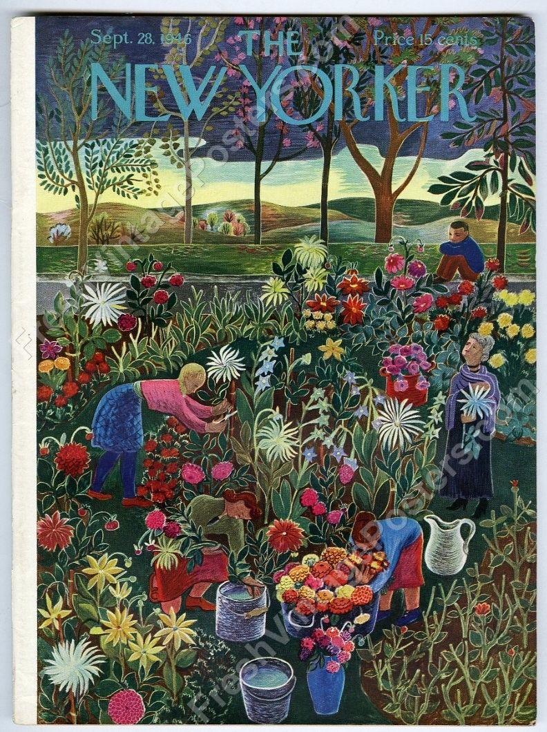 New Yorker magazine September 28 1946 exotic flower garden W.H.