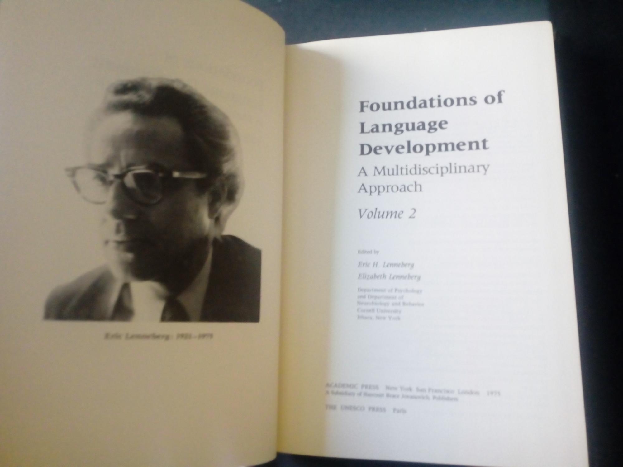 Lennerberg Foundations of Language Development: A Multidisciplinary Approach ...