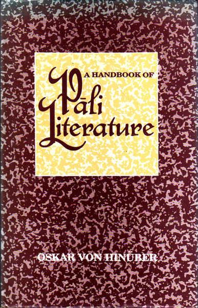 A Handbook of Pali Literature - Hinuber, Oskar Von