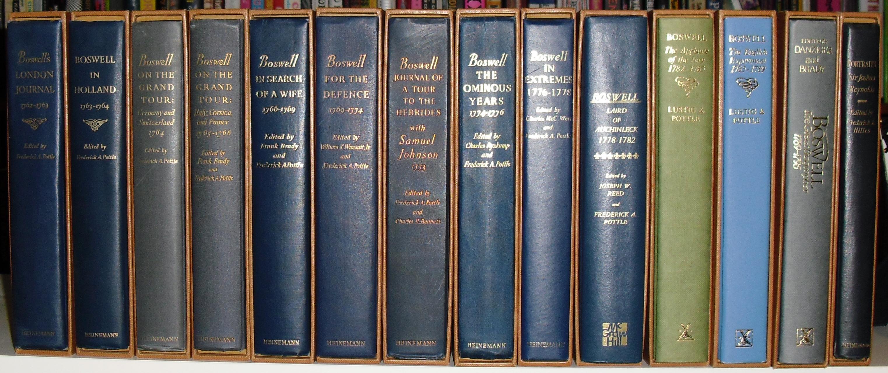 The Yale Editions [Edition] of the Private Papers of James Boswell