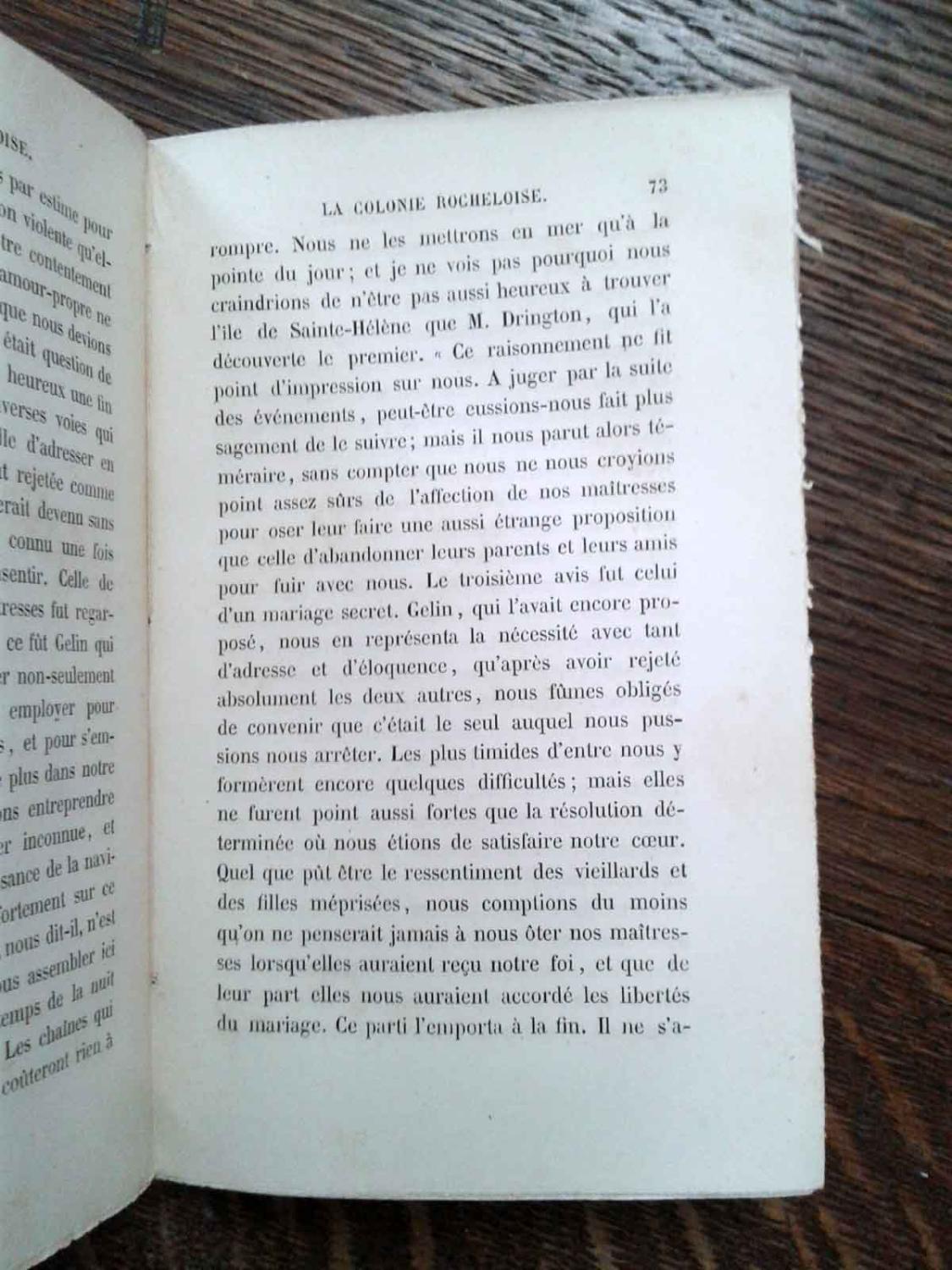 LA COLONIE ROCHELOISE. Nouvelle extraite de l´histoire de Cleveland de ...