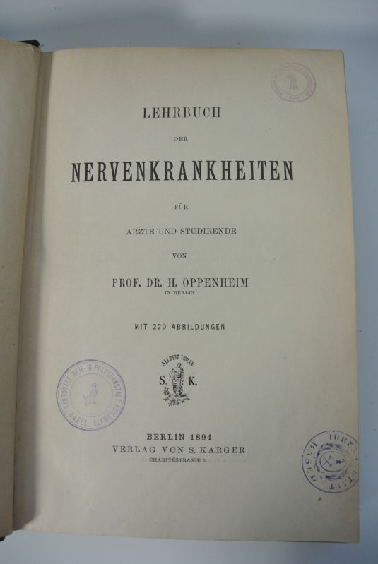 Lehrbuch der Nervenkrankheiten. - Oppenheim, Hermann,