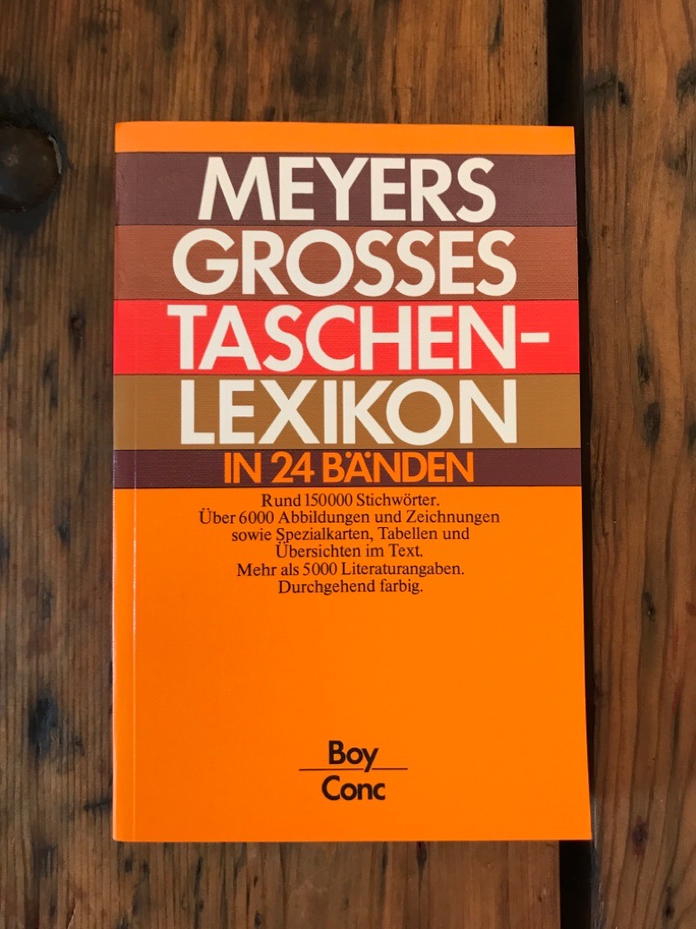 Meyer Grosses Taschenlexikon in 24 Bänden, Band 4: Boy - Conc - Bibliographisches Institut (Hrsg und Bearbeitung)Werner Digel (Chefredaktion) Gerhard Kwiatkowski (Chefredaktion) u. a.
