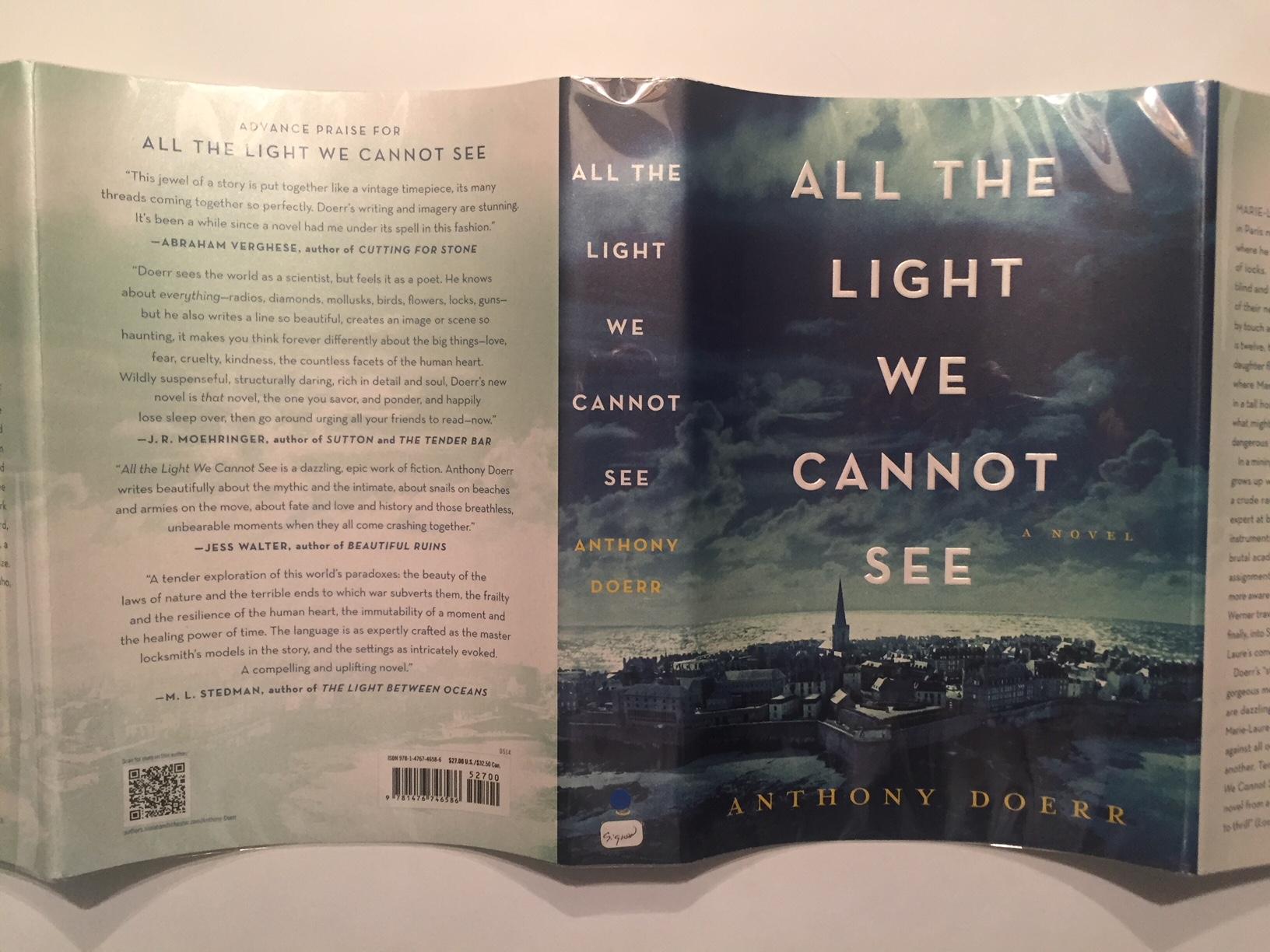 All the light we cannot see 1st print signed dated by anthony