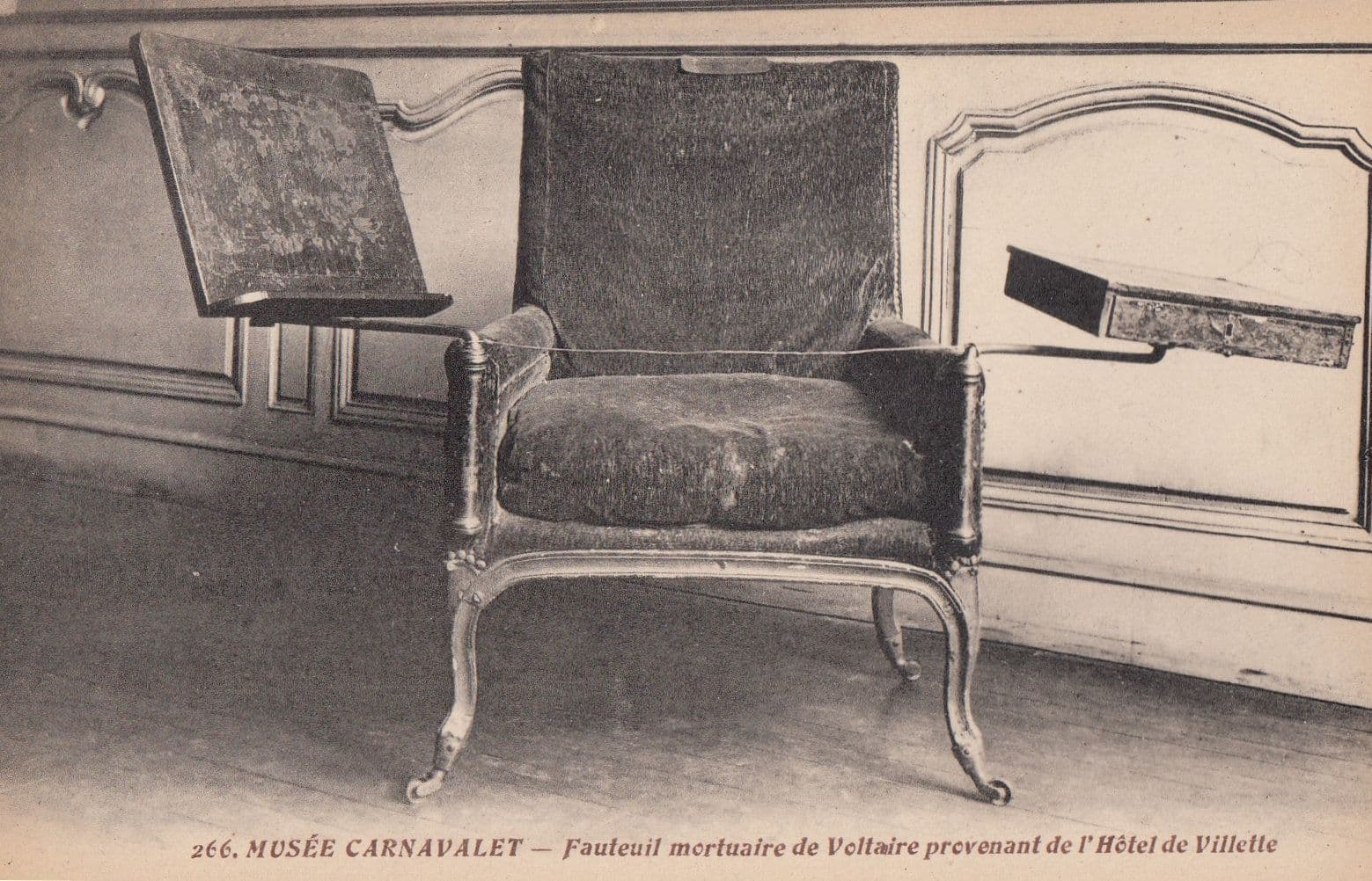 Musee Carnavalet Fauteuil Mortuaire De Voltair Death Chair French Postcard Manuscript Nbsp Nbsp Paper Nbsp Collectible Postcard Finder