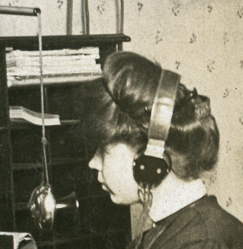 ANTIQUE TELEPHONE OCCUPATIONAL ELKHART IN CANDLESTICK ID'D MUSEUM