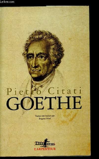 Goethe - - Pietro Citati