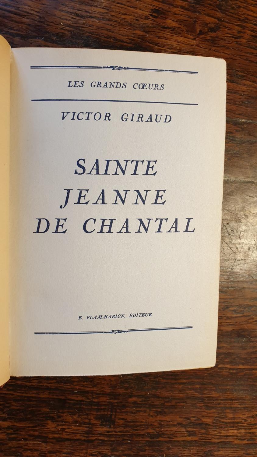 Sainte Jeanne de Chantal by Victor GIRAUD Bon état d'usage Demi cuir
