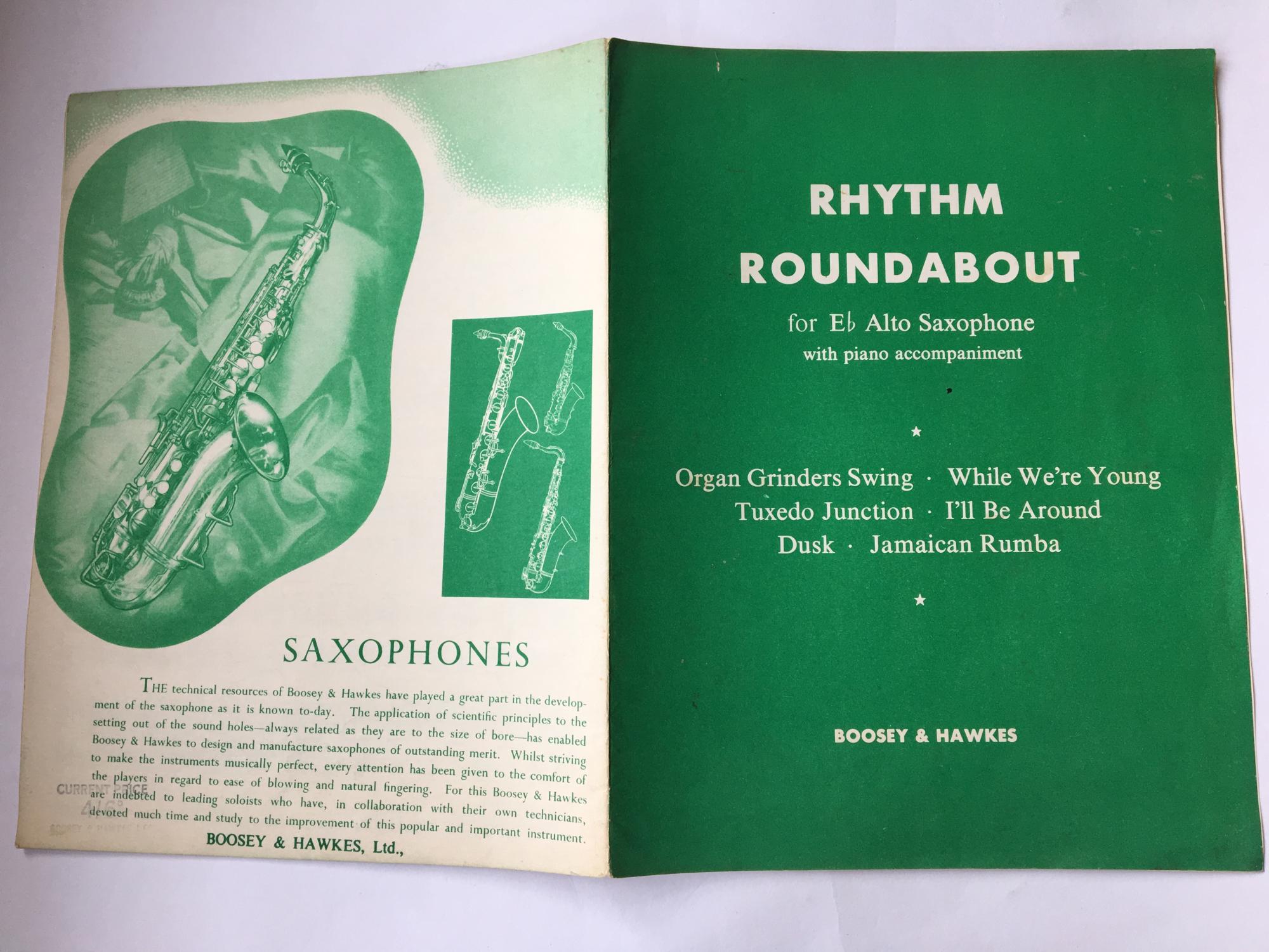Rhythm Roundabout for Eb Alto Saxophone with Piano Organ