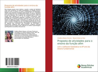Proposta de atividades para o ensino da função afim : com o software GeoGebra no 9º ano do ensino fundamental - Vhalléria Ribeiro Pereira