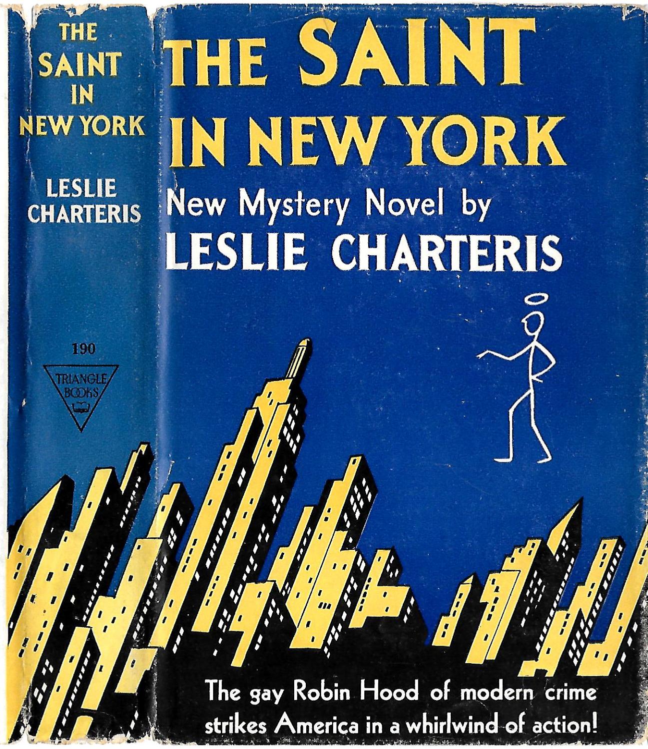 Edition　BY　Fine　THE　SAINT　First　IN　MURDER　NEW　Leslie:　YORK　by　Charteris,　Hardcover　(1941)　Thus　THE　BOOK