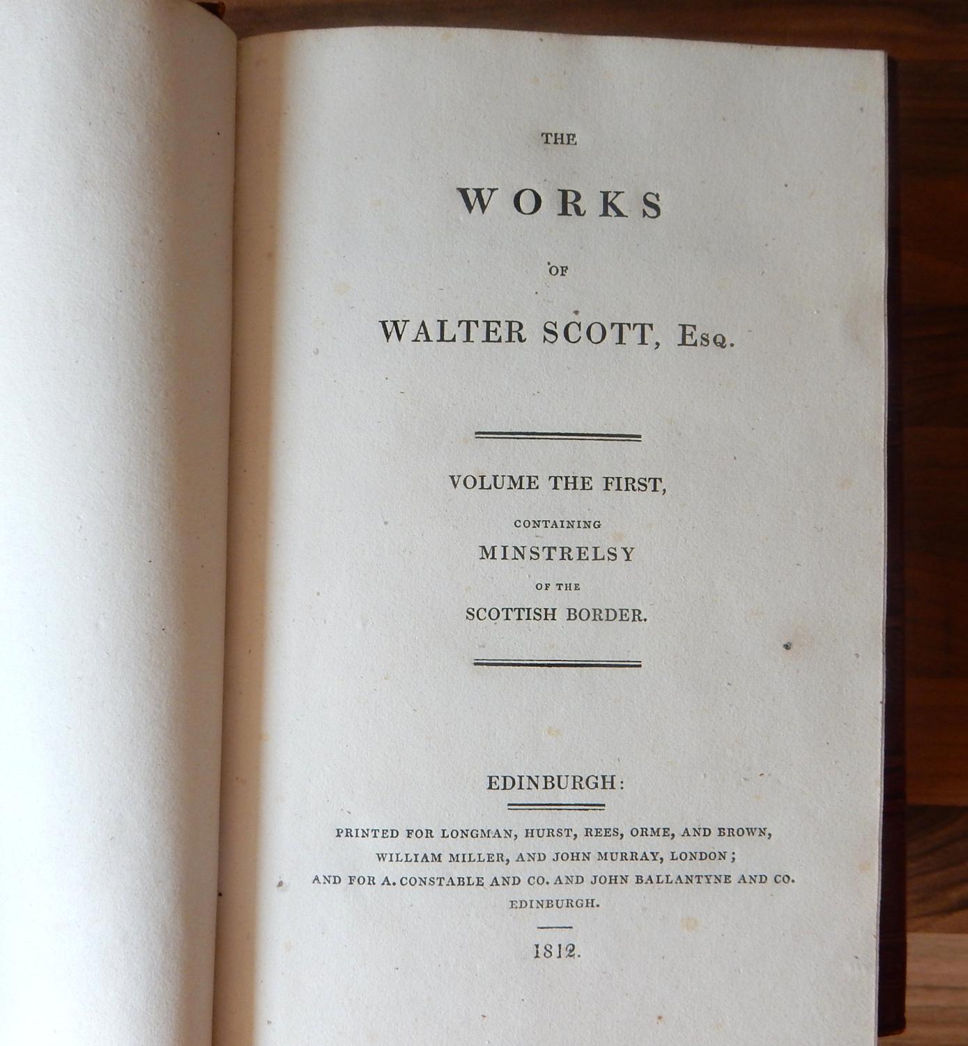 The Works of Walter Scott: Minstrelsy of the Scottish Border, The Lay ...