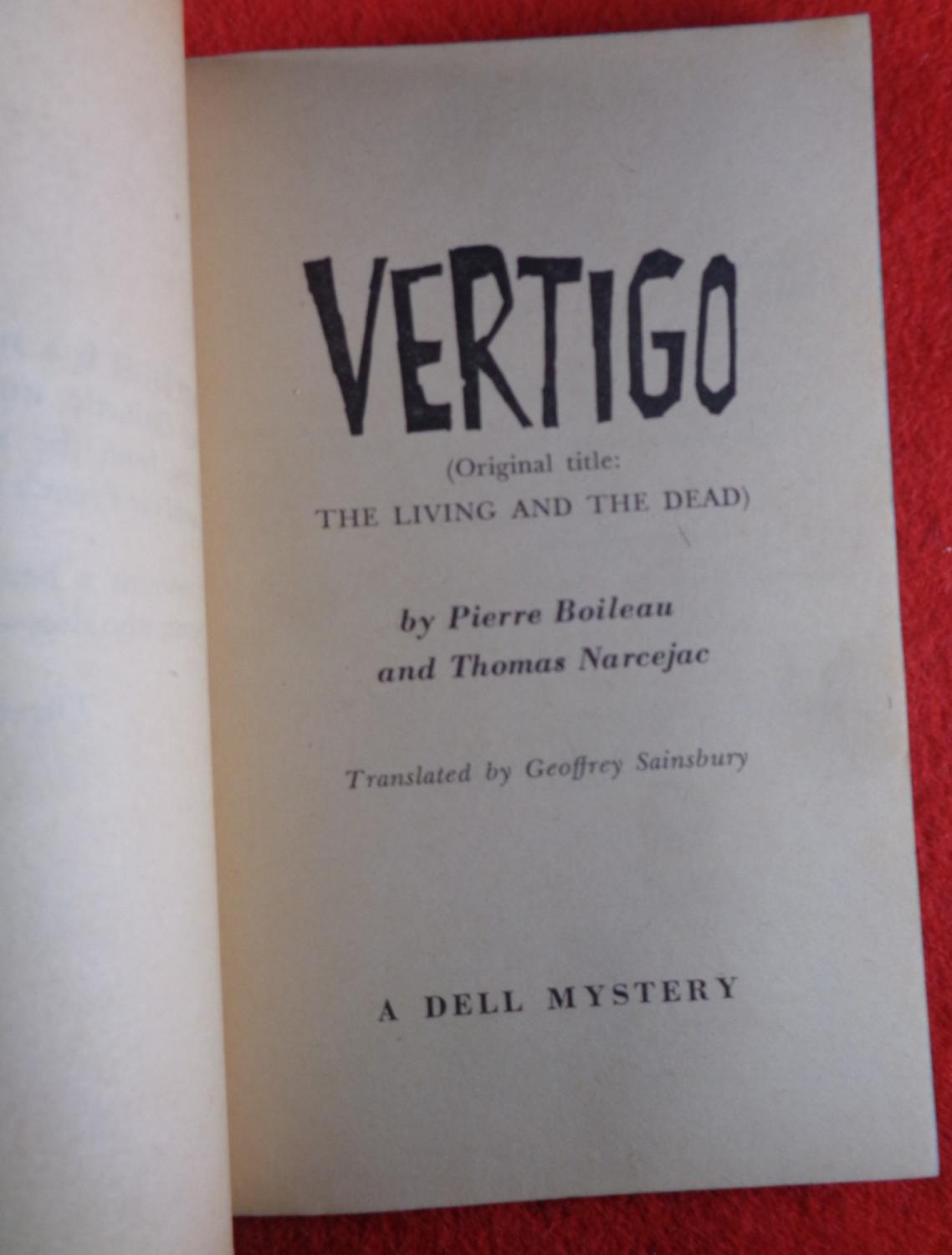 vertigo boileau narcejac vertigo boileau narcejac