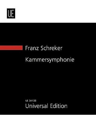 Kammersymphonie in einem Satzfür Kammerorchester : Studienpartitur - Franz Schreker