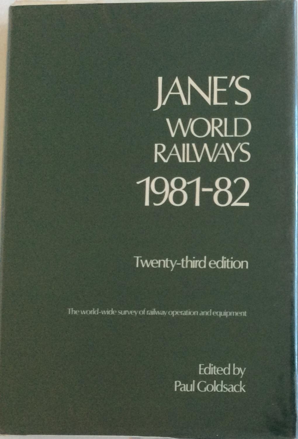 JANE'S WORLD RAILWAYS - Paul Goldsack (Ed)