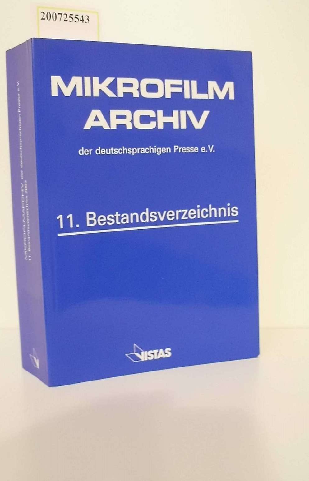 Mikrofilm-Archiv 11. Bestandsverzecinis