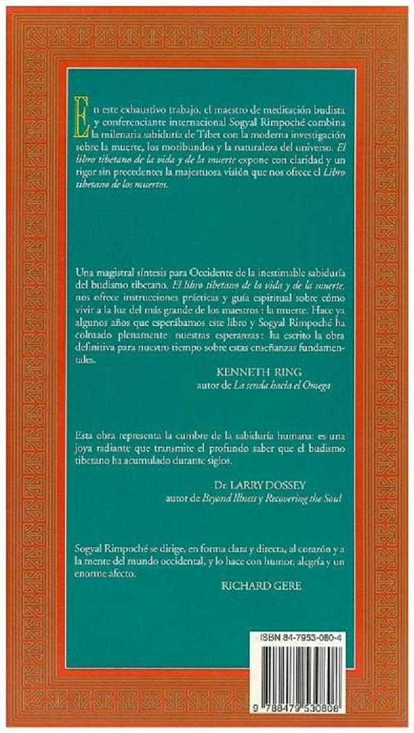 El Libro Tibetano De La Vida Y De La Muerte (Spanish Edition) by