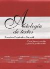 Antología de textos. Rústica - Fernández-Carvajal, Francisco