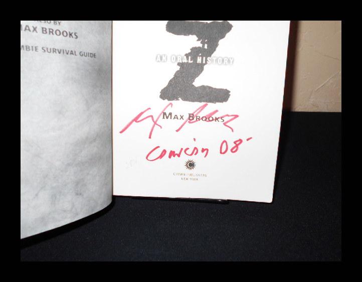World War Z (An Oral History of the Zombie Wars) - SIGNED by Max Brooks