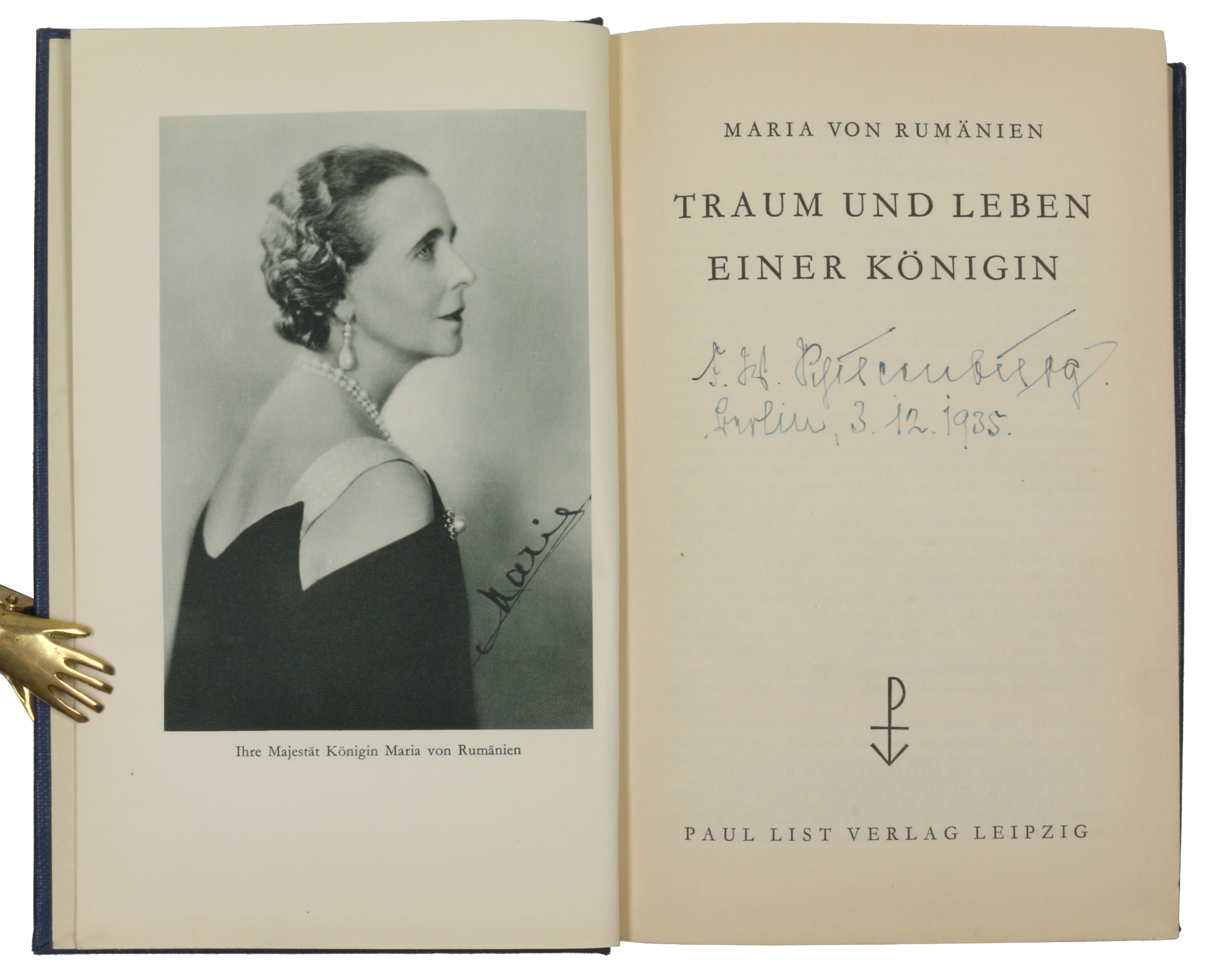 Traum und Leben einer Königin. - Maria von Rumänien (Maria of Yugoslavia).