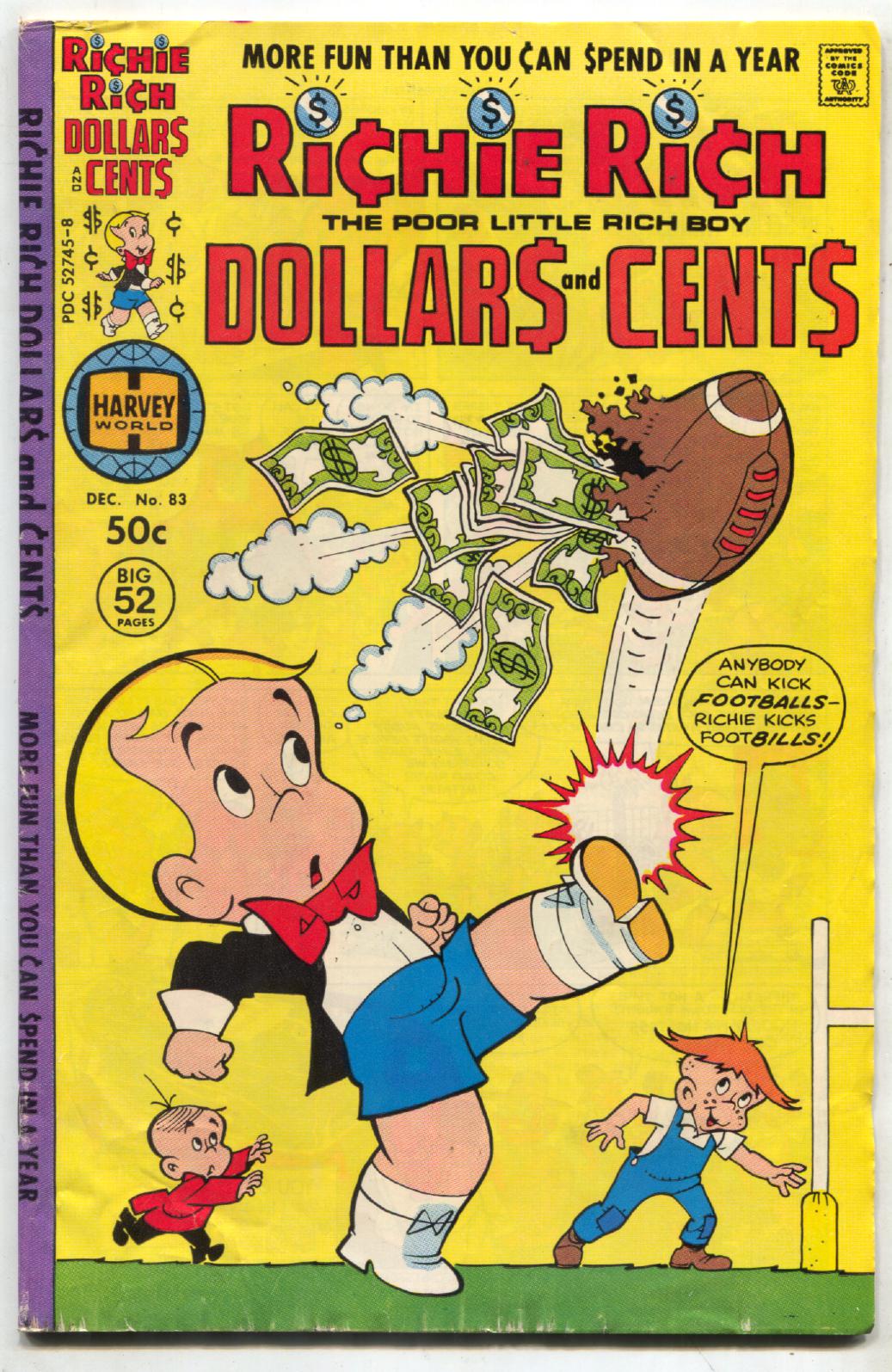 Richie Rich Dollars and Cents #83 1977- Harvey comics VG: (1977) Comic | DTA Collectibles Richie Rich Dollars and Cents #83 1977- Harvey comics VG: (1977) Comic | DTA Collectibles