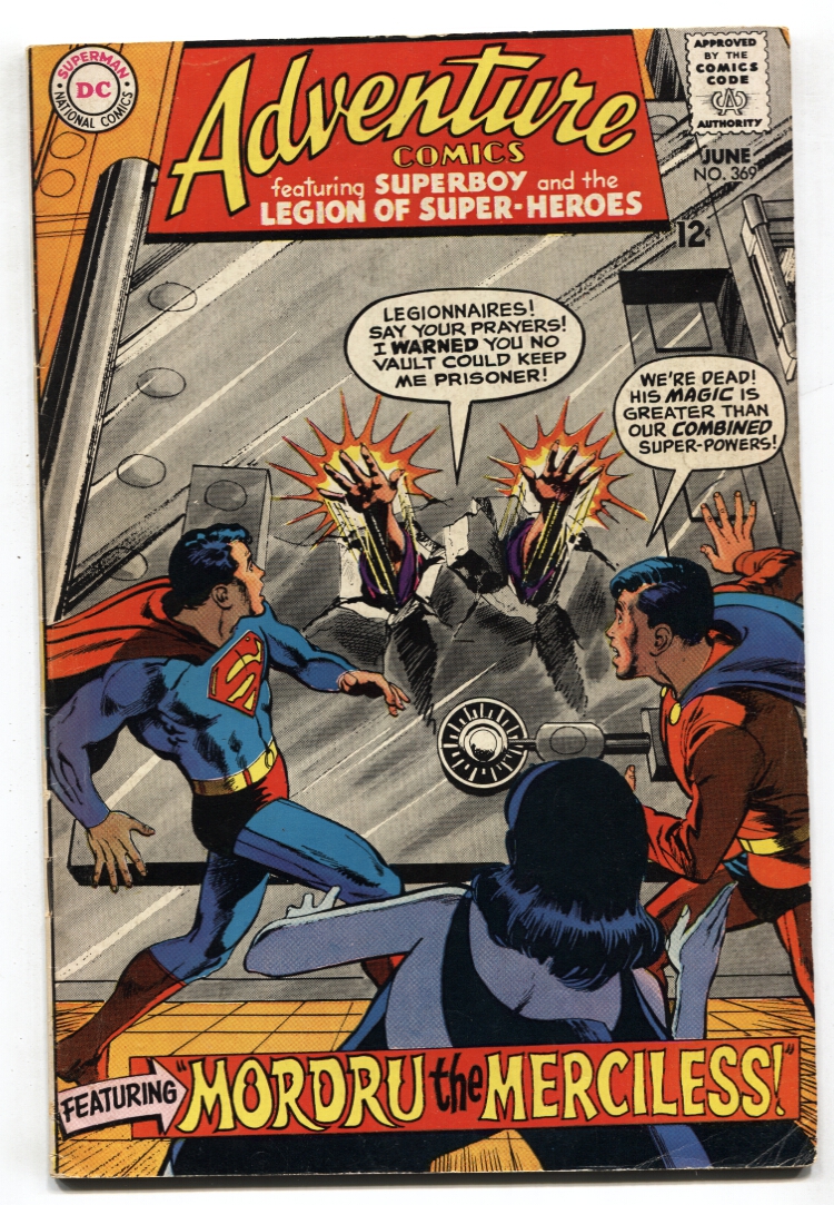 Adventure Comics #369 1968-INTRO MORDRU-SUPERBOY-LEGION FN+: (1968) Comic |  DTA Collectibles