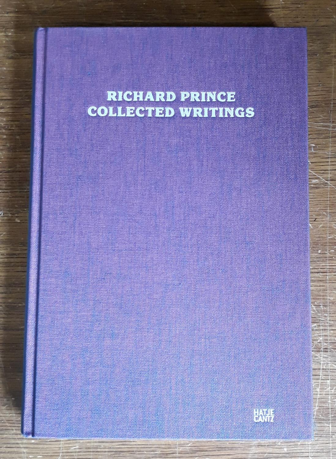 Richard Prince  collected writings