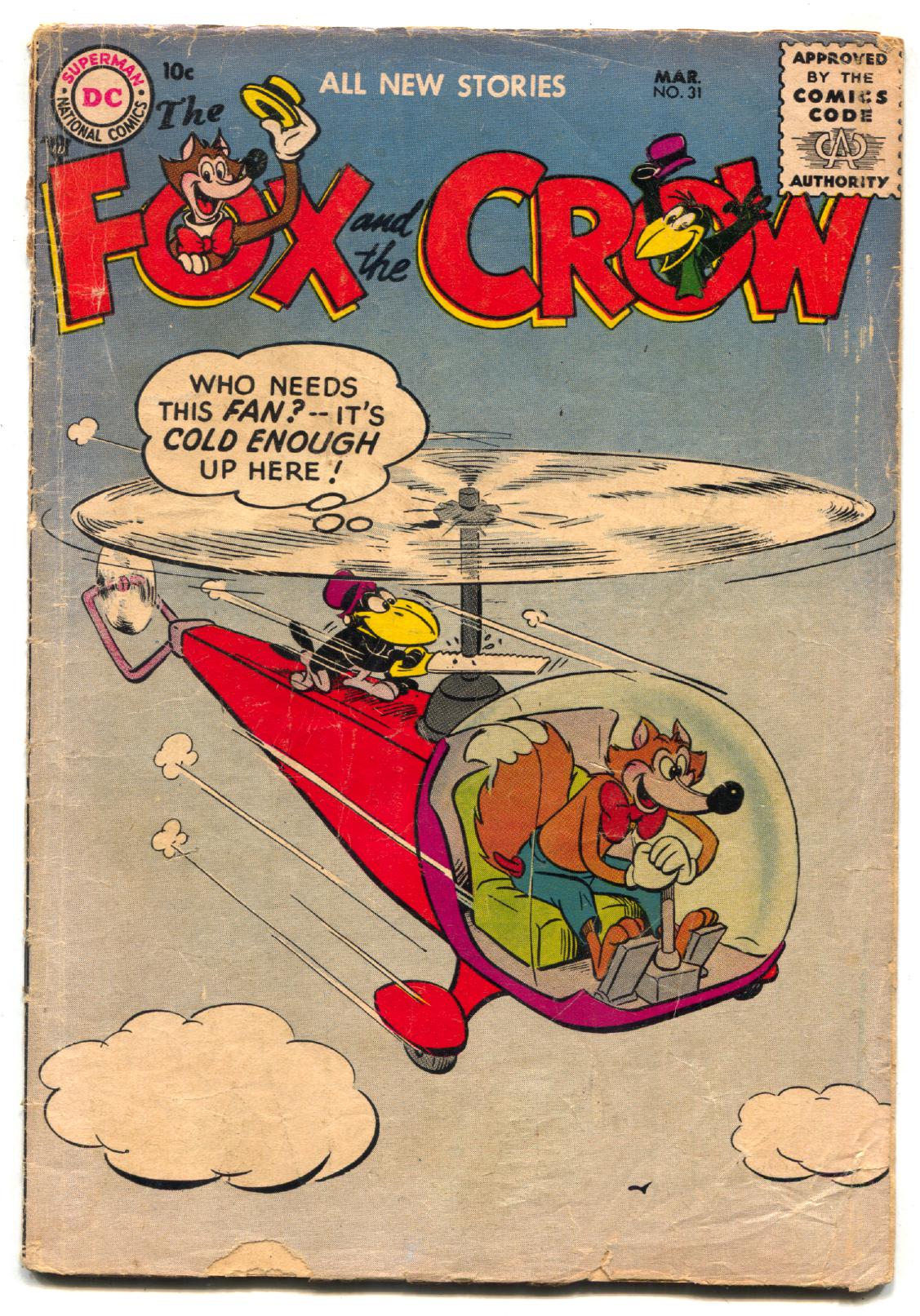 Fox and the Crow #31 1956- DC Funny Animal comic G/VG: (1956) Comic | DTA  Collectibles