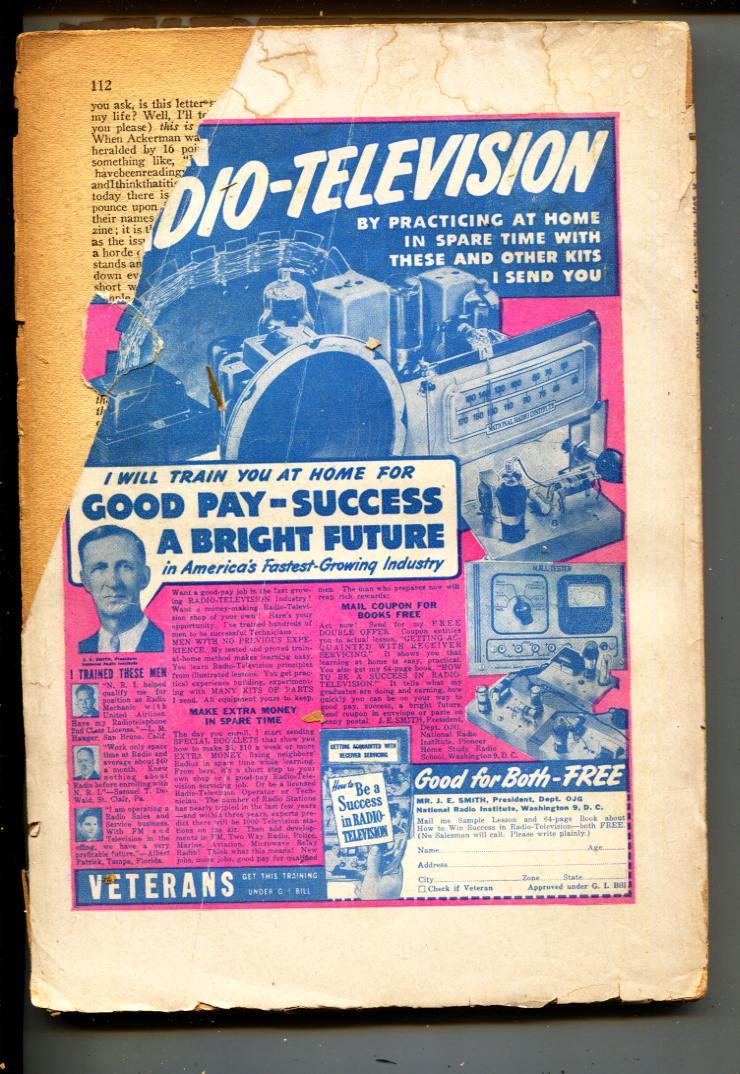 Planet Stories Pulp 1 1951 A A Craig Poul Anderson 1951 Magazine