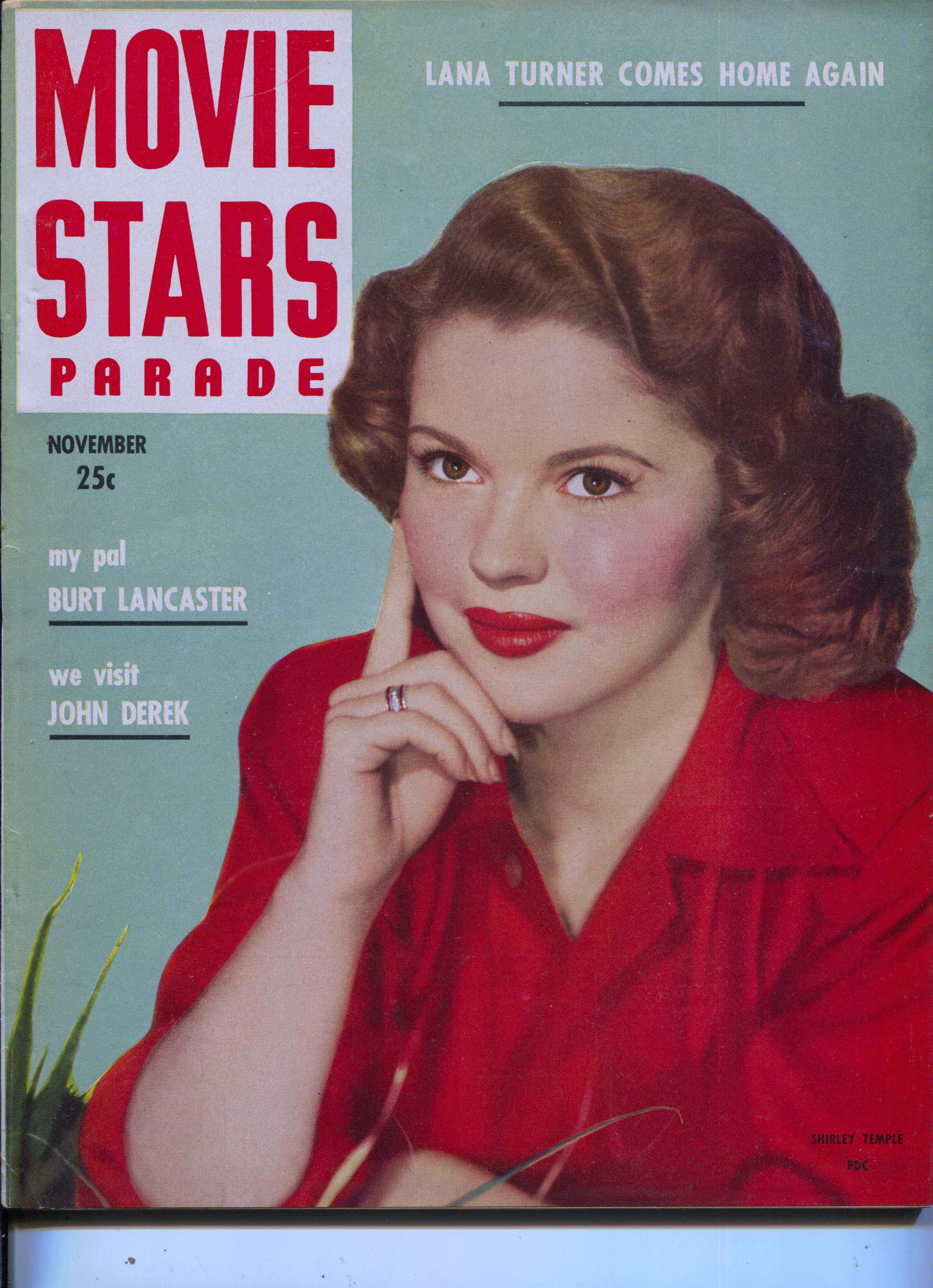 Movie Stars Parade-Shirley Temple-Jimmy Stewart-Lana Turner-Dec-1949 [As New] [Softcover]