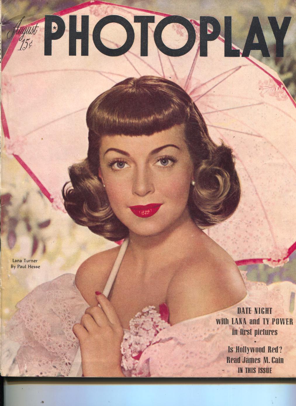 Photoplay-Lana Turner-James Stewart-June Haver-Peggy Cummins-Aug-1947 [As New] [Softcover]