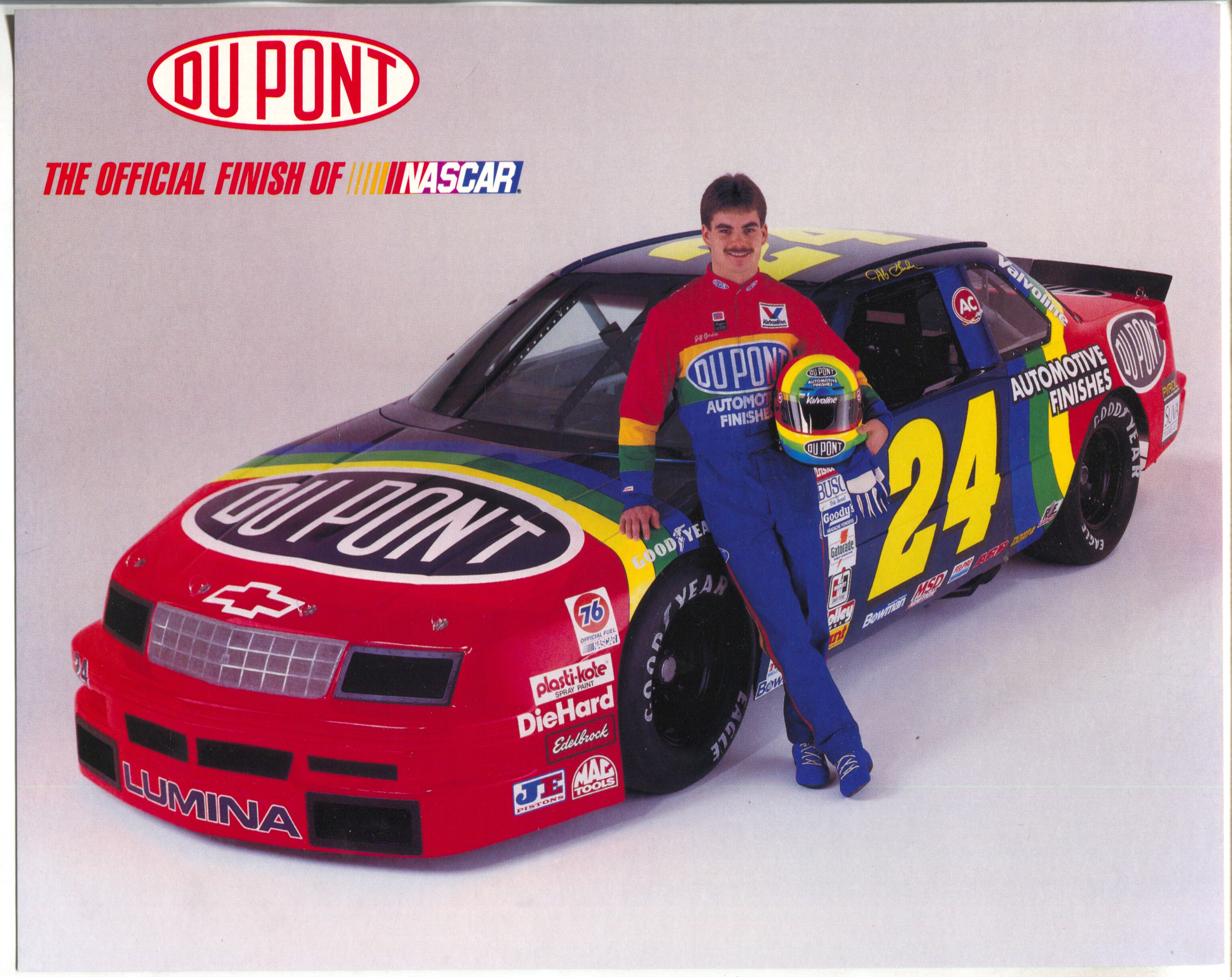 JEFF GORDON #24 DUPONT NASCAR PRECISION CUT MAGNET 
