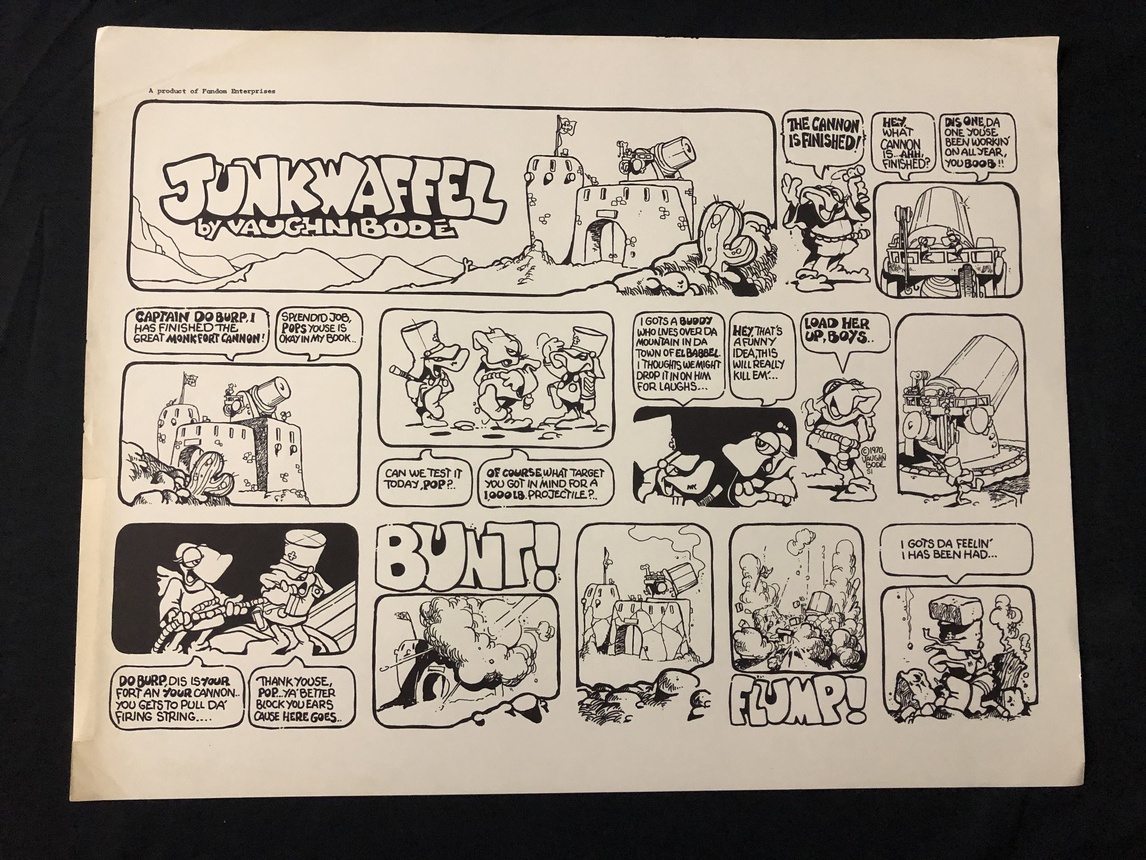 Junkwaffel By Vaughn Bode 22x17 Poster underground comix: Comic | DTA ...