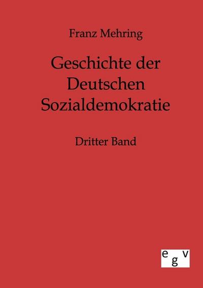 Geschichte der Deutschen Sozialdemokratie : Dritter Band - Franz Mehring