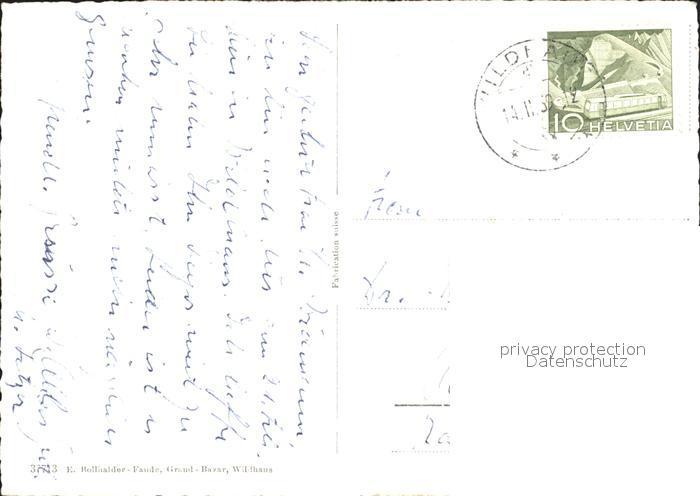 Postkarte Carte Postale Wildhaus SG Dorfpartie Churfirsten: Manuscript ...
