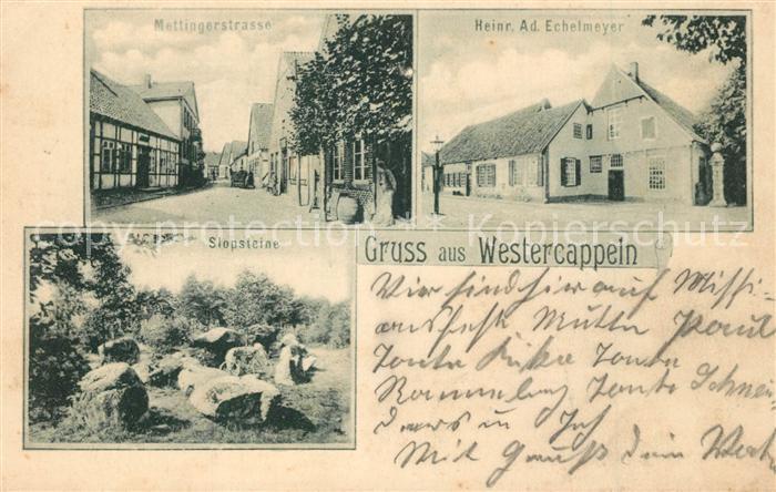 Postkarte Carte Postale Westerkappeln Mettingerstrasse Slopsteine Heinr.