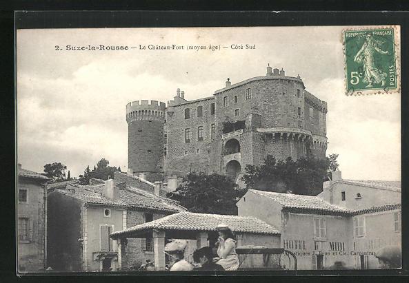 Carte Postale Suze La Rousse Le Chateau Fort Moyen Age Cote Sud Manuscrito Bartko Reher Carte Postale Suze La Rousse Le Chateau Fort Moyen Age Cote Sud Manuscrito Bartko Reher