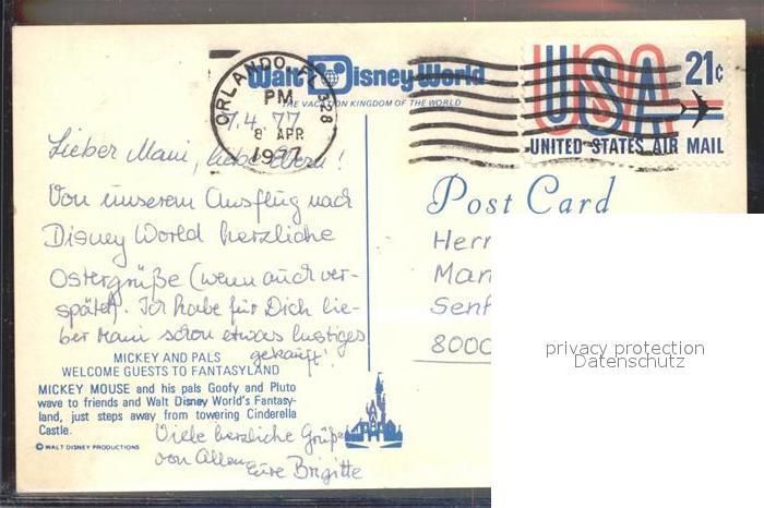 1 Walt disney Postkarte von Horn Der Rudlerrekordler 
