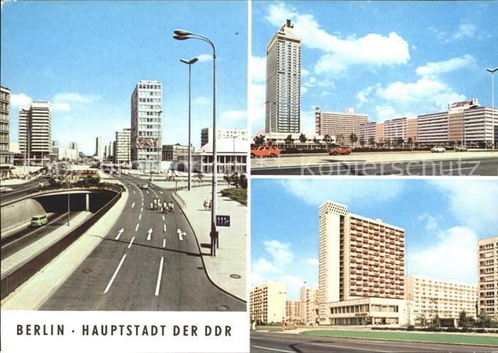 1 DDR Postkarte Interhotel Stadt Berlin GDR Postcard 1978 Autotunnel Beimler Str 