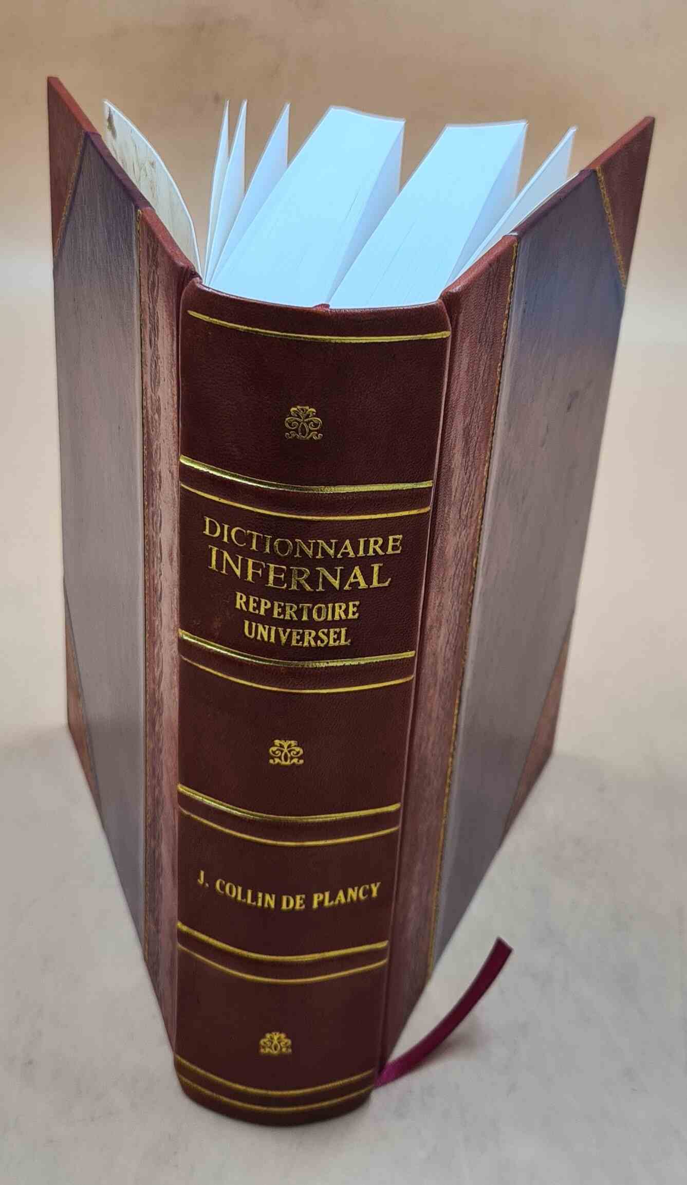 Dictionnaire infernal répertoire universel des êtres, des personnages, des livres 1863 [LEATHER BOUND] - J. Collin de Plancy