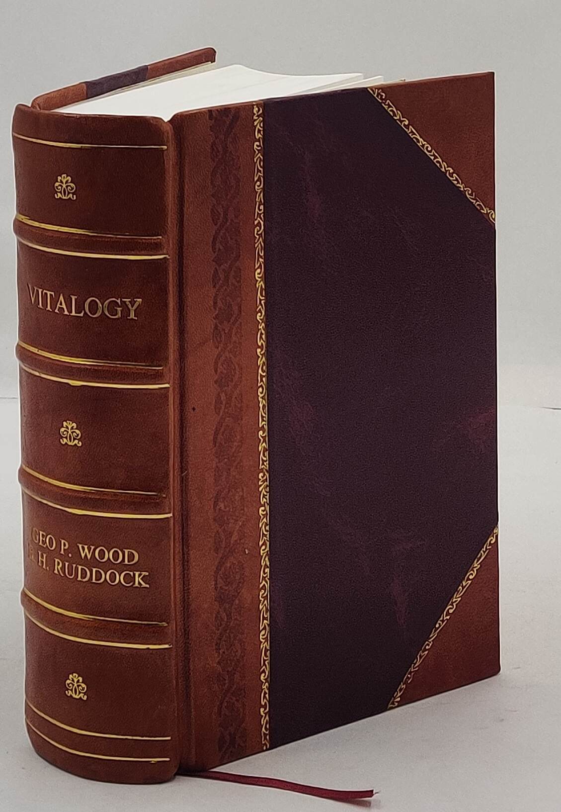 Vitalogy or Encyclopedia of health and home Adapted for home and family use 1906 [Leather Bound] Geo. P. Wood, E. H. Ruddock [New] [Hardcover]