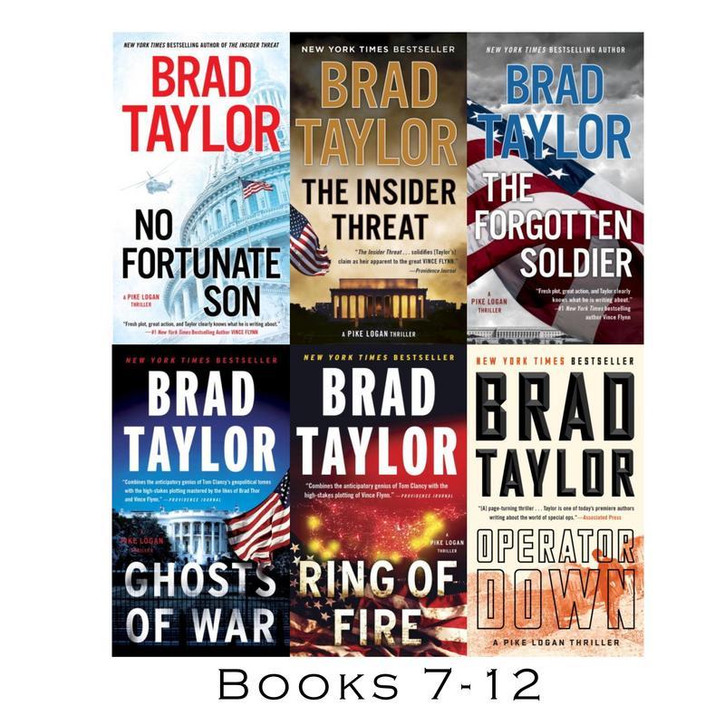 PIKE LOGAN Military Thriller Series by Brad Taylor Paperback Set of