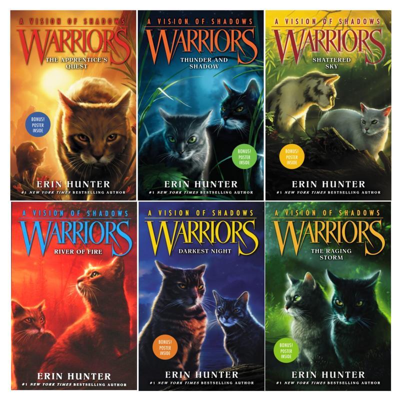 Warriors: A Vision of Shadows Box Set: Volumes 1 to 6 by Erin Hunter,  Paperback