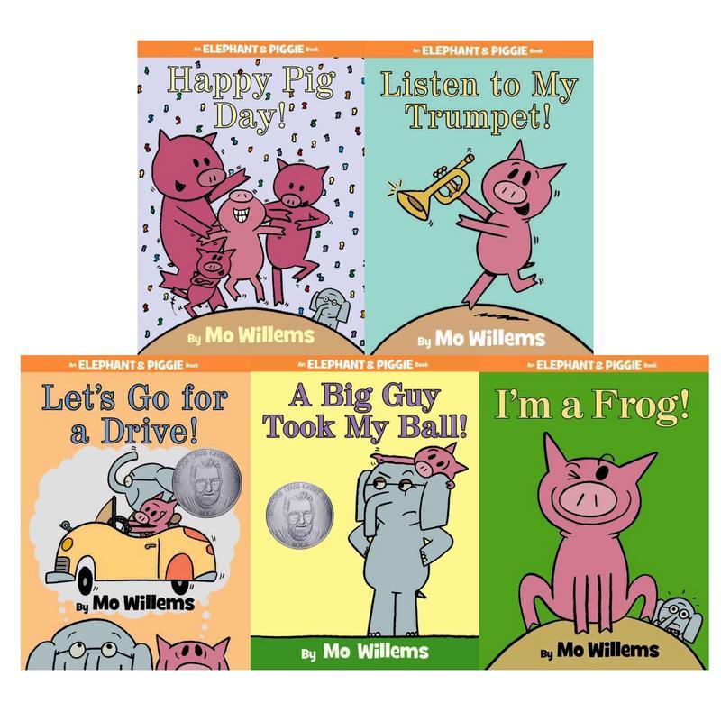 Mo Willems ELEPHANT & PIGGIE Set of HARDCOVERS 1620 Day Trumpet Drive